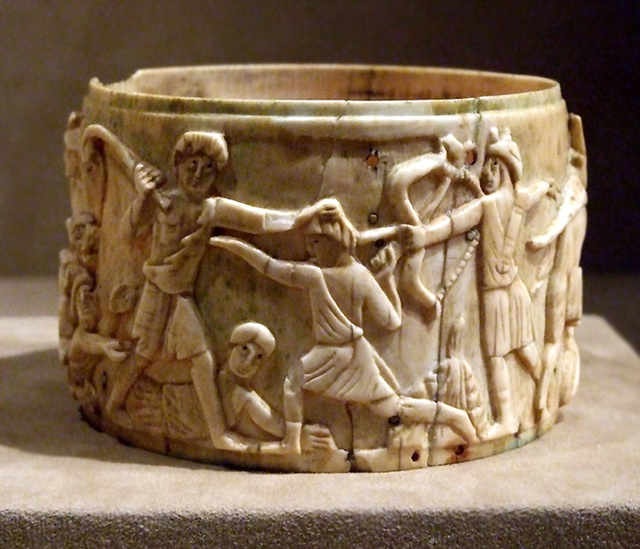 Ivory Pyx with the Triumph of Dionysos in India  in the Metropolitan Museum of Art, August 2007