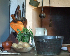 Kitchen in the Adrience Farmhouse at the Queens County Farm Museum Fair, September 2008