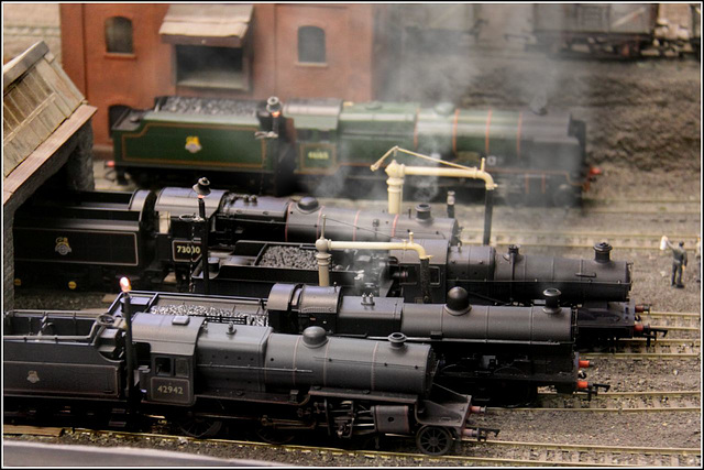 Engines on shed