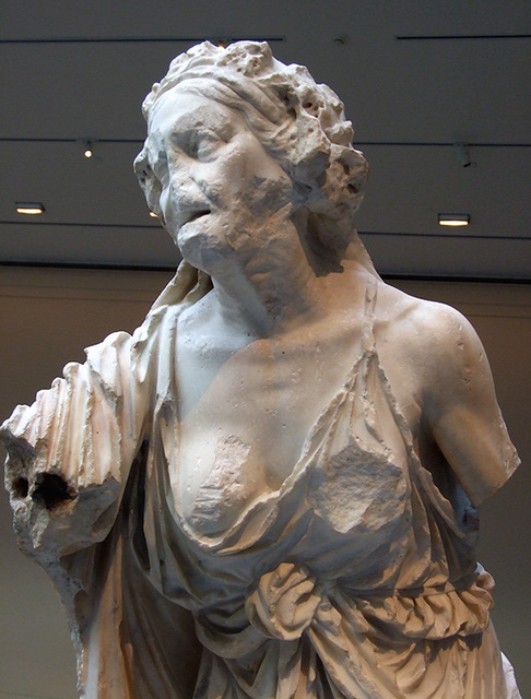 Detail of the "Old Market Woman" in the Metropolitan Museum of Art, July 2007