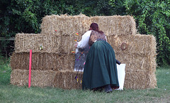 Nicole Reclaiming Arrows at the Queens County Farm Fair Demo, September 2007