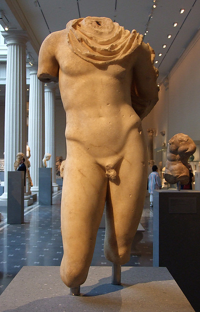 Marble Statue of Hermes in the Metropolitan Museum of Art, July 2007