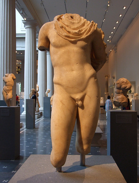 Marble Statue of Hermes in the Metropolitan Museum of Art, July 2007