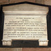 Memorial to Mary, Charles and Samuel Brough, Saint Michael's Church, Kirk Langley, Derbyshire