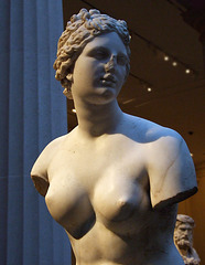 Detail of a Marble Statue of Aphrodite in the Metropolitan Museum of Art, July 2007