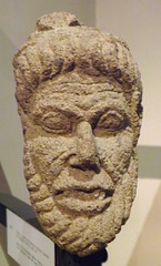 Nenfro Head of the Etruscan Demon Charun from Tarquinia in the Vatican Museum, July 2012