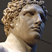Detail of the Head of a Marble Statue of a Youthful Herakles in the Metropolitan Museum of Art, July 2007
