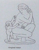 Reconstruction Drawing of the Crouching Aphrodite Statue in the Metropolitan Museum of Art, May 2008