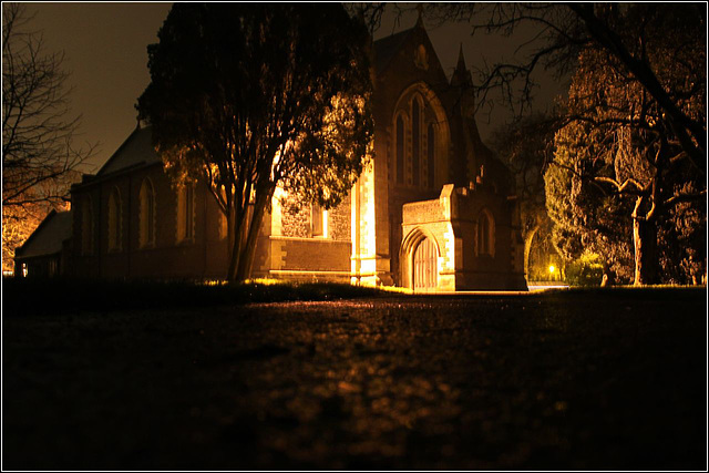 All Saints at night