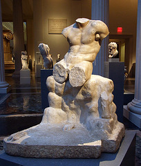 Marble Statue of Herakles Seated on a Rock in the Metropolitan Museum of Art,  July 2007