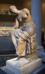 Marble Statue of a Seated Muse in the Metropolitan Museum of Art, July 2007