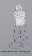 Reconstruction Drawing of a Statue of a Bearded Hercules in the Metropolitan Museum of Art, July 2007