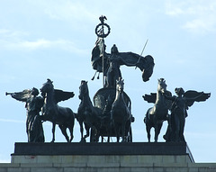 Detail of the Sculptural Group on top of the Grand Army Plaza Arch, July 2010