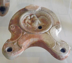 Double-Spouted Oil Lamp with Leda and the Swan in the Vatican Museum, July 2012