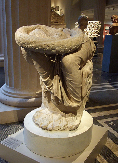 Lower Part of a Marble Statue of Hygieia in the Metropolitan Museum of Art, July 2007