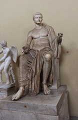 Statue of Tiberius in the Vatican Museum, July 2012