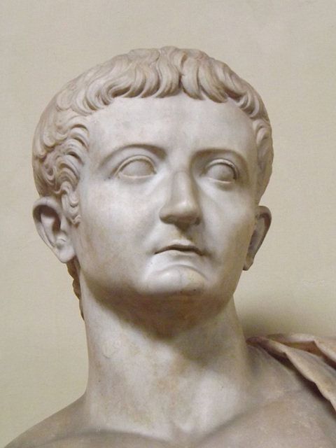 Detail of the Statue of Tiberius in the Vatican Museum, July 2012