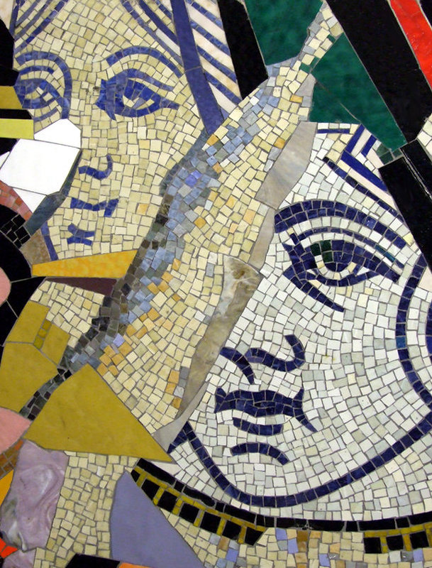 Mosaics by Stephen Johnson in the DeKalb Avenue Subway Station in Downtown Brooklyn, May 2008