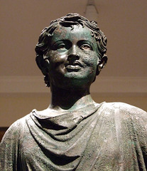 Detail of a Bronze Statue of a Camillus in the Metropolitan Museum of Art, Sept. 2007