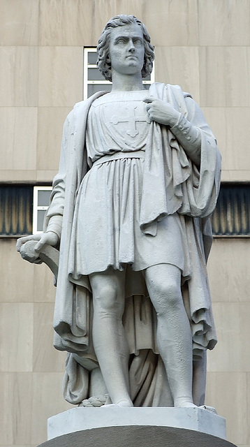 Statue of Christopher Columbus in Downtown Brooklyn, May 2008