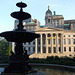 Fountain and Borough Hall in Downtown Brooklyn, May 2008