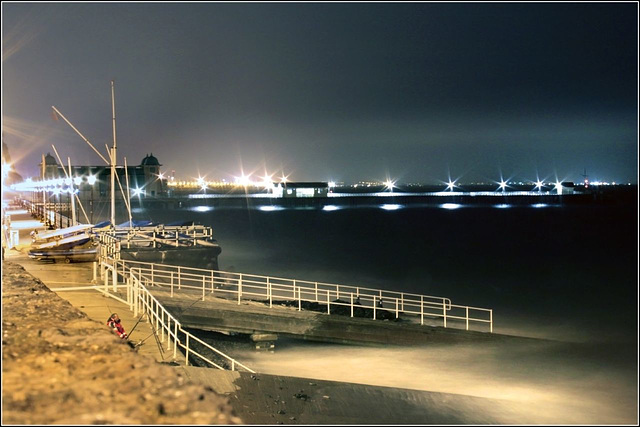 Pier at night