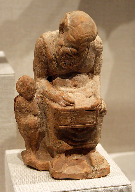 Terracotta Statuette of a Teacher and Pupil in the Metropolitan Museum of Art, February 2008