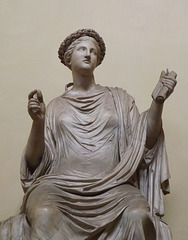 Detail of a Statue of a Poetess in the Vatican Museum, July 2012