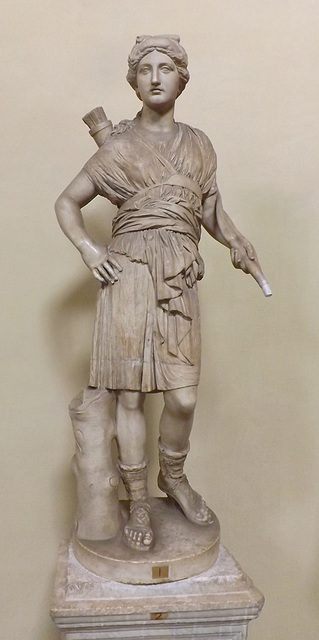 Statuette of Artemis in the Vatican Museum, July 2012