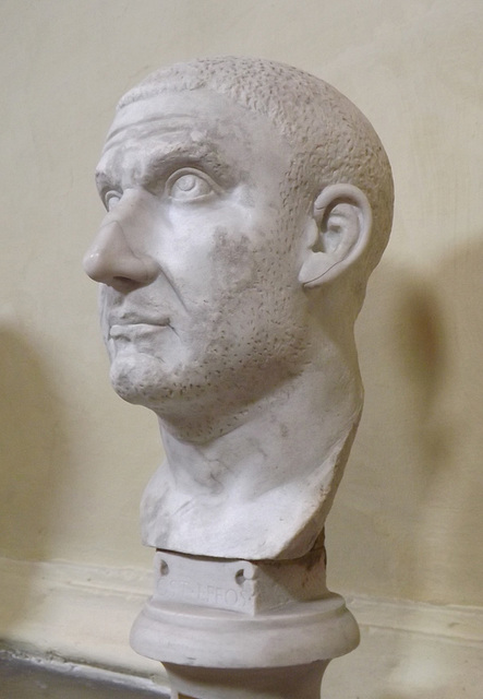 Portrait of the Emperor Constantius Chlorus in the Vatican Museum, July 2012