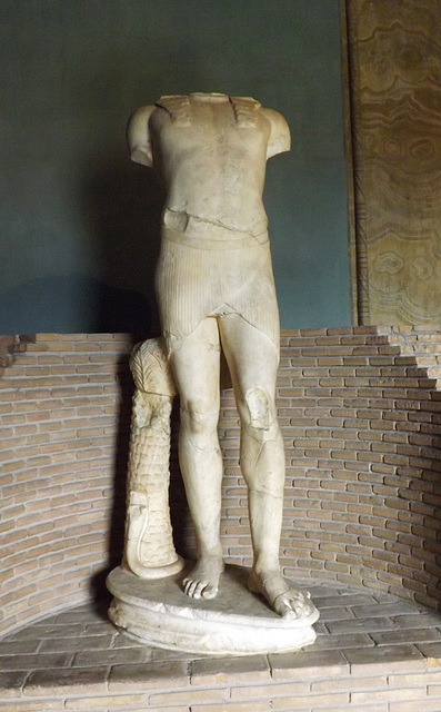 Statue of Osiris-Antinoos from Hadrian's Villa in the Vatican Museum, July 2012