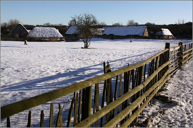 Snow at the village