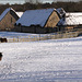 Village snow scene