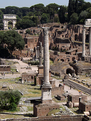 The Column of Phocas from the Tabularium in Rome, June 2012