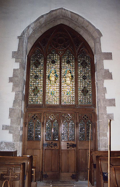 Stained Glass Windows and Entry to St. Mary's Church, 2004