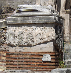 The Decennalia Base in the Forum in Rome, July 2012