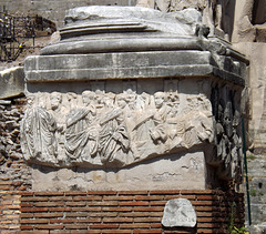 The Decennalia Base in the Forum in Rome, July 2012