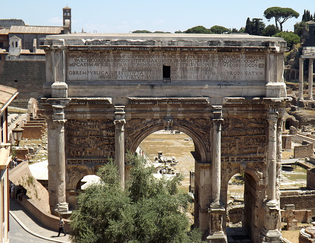 The Arch of Septimius Severus in the Roman Forum, July 2012