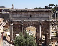 The Arch of Septimius Severus in the Roman Forum, July 2012