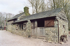 Llawr-y-glyn Smithy in the Museum of Welsh Life, 2004