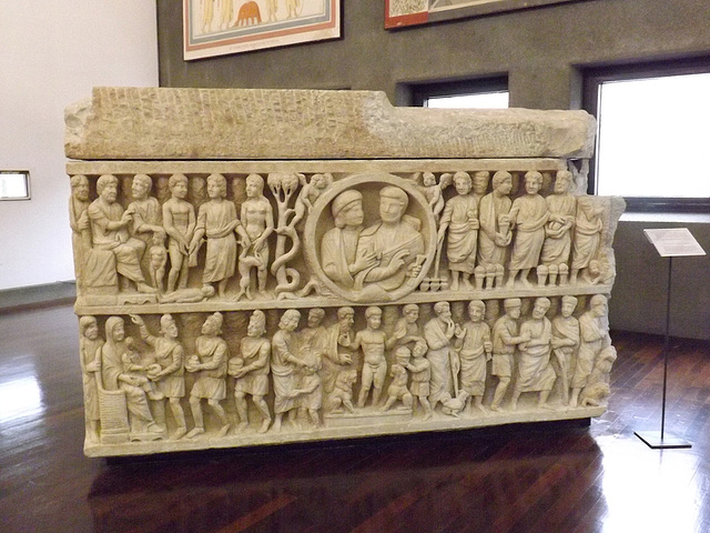 Early Christian "Dogmatic" Sarcophagus in the Vatican Museum, July 2012