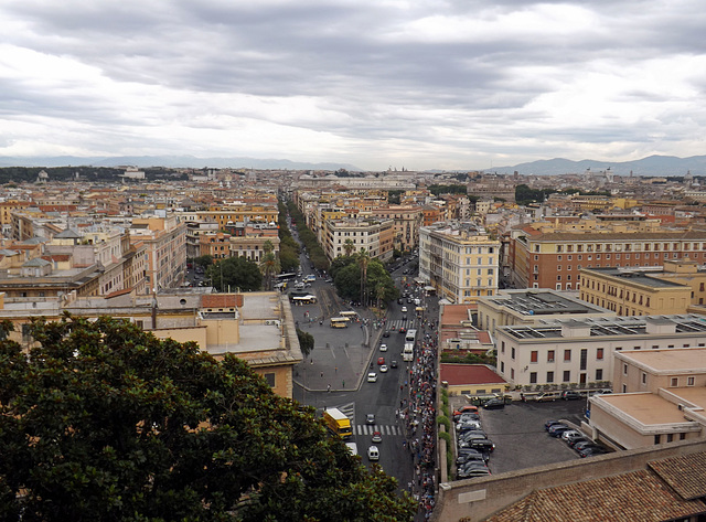 View of Rome from the Etruscan Collection of the Vatican Museum, July 2012