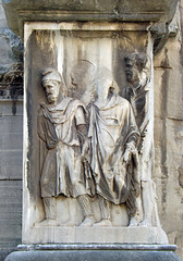 Detail of the Reliefs on the Piers of the Arch of Septimius Severus in the Forum Romanum, July 2012