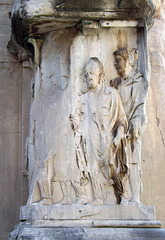 Detail of the Reliefs on the Piers of the Arch of Septimius Severus in the Forum Romanum, July 2012