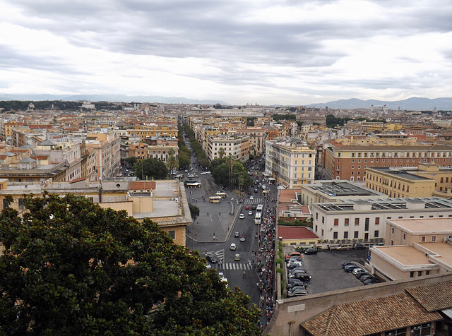 View of Rome from the Etruscan Collection of the Vatican Museum, July 2012