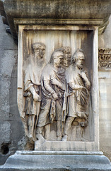 Detail of the Reliefs on the Piers of the Arch of Septimius Severus in the Forum Romanum, July 2012