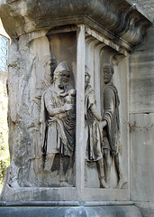 Detail of the Reliefs on the Piers of the Arch of Septimius Severus in the Forum Romanum, July 2012