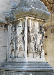 Detail of the Reliefs on the Piers of the Arch of Septimius Severus in the Forum Romanum, July 2012