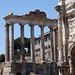 The Temple of Saturn in the Forum in Rome, July 2012