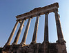 The Temple of Saturn in the Forum in Rome, July 2012